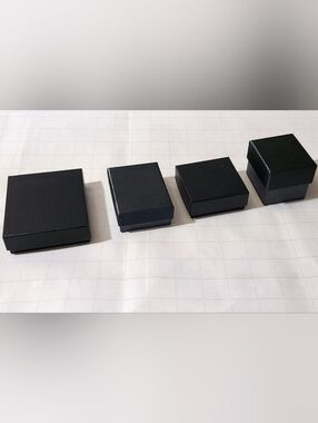 ONE Black Gray Gold Ring/Earrings Jewelry Jewellery Storage Box Case